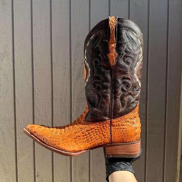#67 Crocodile Design Western Boot, Style Model 930 main image 4